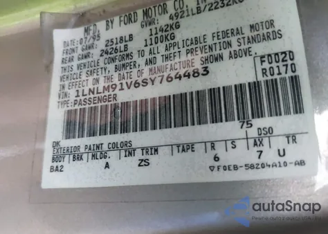 1995 Lincoln Mark Viii Lsc from USA, damaged, VIN 1LNLM91V6SY764483